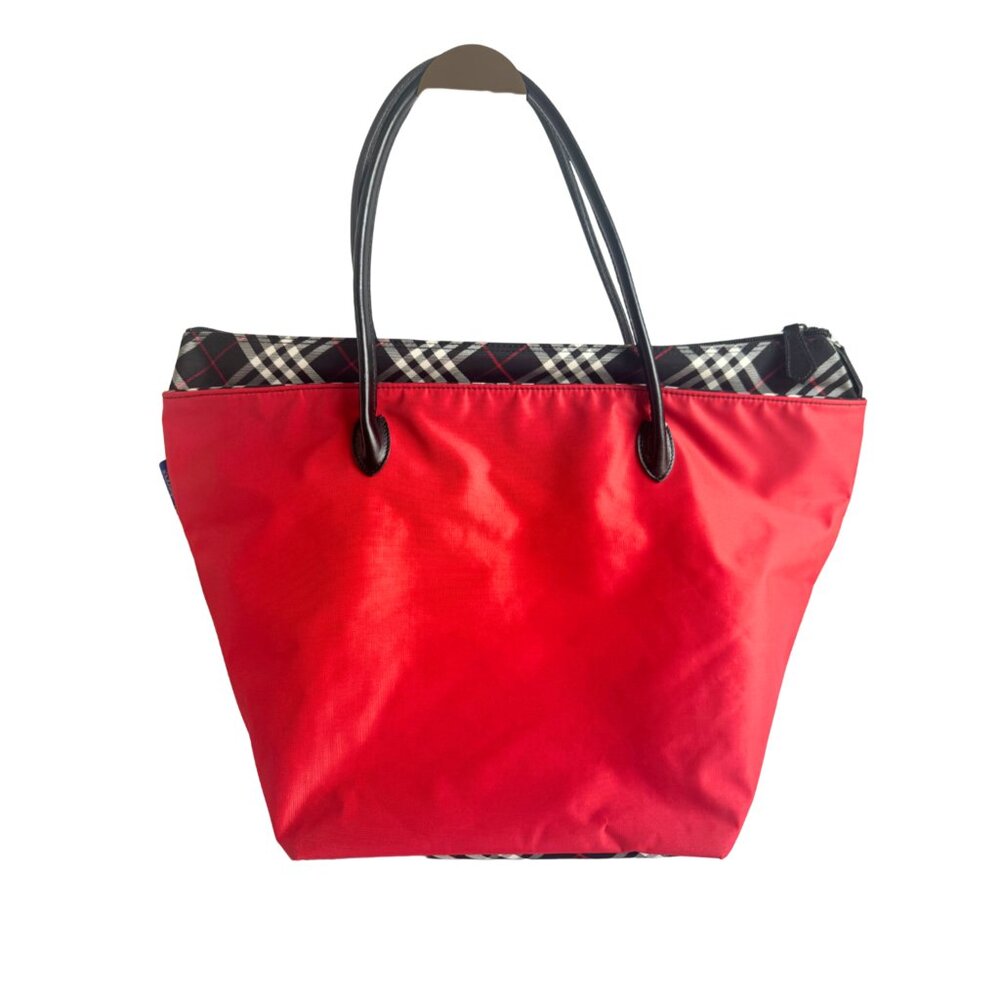 Burberry Blue Label Large Red Tote Bag in Synthetic